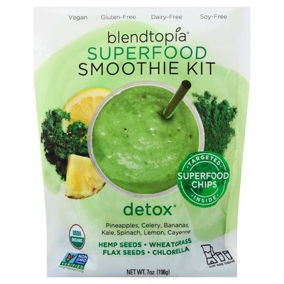 Blendtopia Smoothie Kit Superfood Detox 6/7 OZ [UNFI #2481380] [ebt]