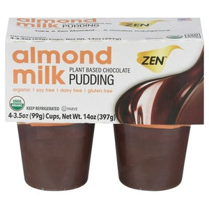 Zen Chocolate Pudding Plant Based Almond Milk 12/4/3.5 OZ [UNFI #1242866] [ebt]