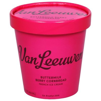 Van Leeuwen Ice Cream French Ice Cream Buttermilk Cornbread 8/14 OZ [UNFI #2948693] [ebt]