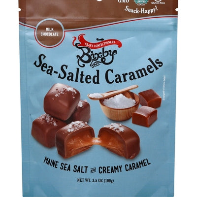 Bixby & Co Caramels Sea-Salted Milk Chocolate 6/3.5 OZ [UNFI #02482628] [ebt]