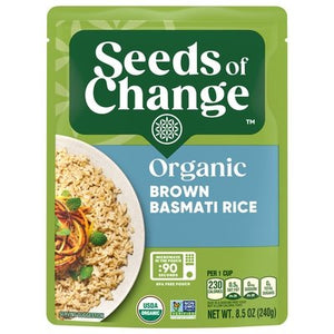 Seeds Of Change Basmati Rice Organic Brown 12/8.5 OZ [UNFI #0476697] [ebt]