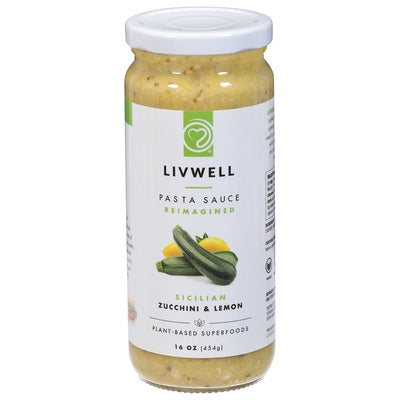 Livwell Pasta Sauce Zucchini & Lemon 6/16 OZ [UNFI #03068244] [ebt]