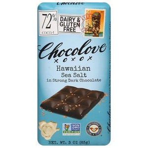 Chocolove Dark Chocolate Strong Hawaiian Sea Salt 72% Cocoa 12/3 OZ [UNFI-CARLISLE #2954246] [ebt]