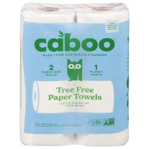 Caboo Paper Towels Tree Free Family Size 12/2 CT [UNFI #2478964]