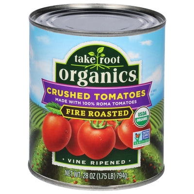 Take Root Organics Tomatoes Fire Roasted Crushed 6/28 OZ [UNFI #3017449] [ebt]