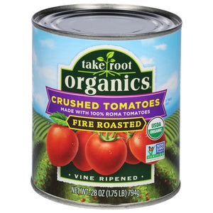 Take Root Organics Tomatoes Fire Roasted Crushed 6/28 OZ [UNFI #3017449] [ebt]