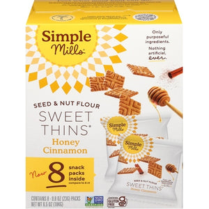 Simple Mills Sweet Thins Honey Cinnamon Seed & Nut Flour 4/6.5 OZ [UNFI #03172079] [ebt]