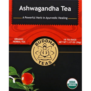 Buddha Teas Herbal Tea Organic Ashwagandha Tea Tea Bags 6/18 BAG [UNFI-CARLISLE #01874833] [ebt]