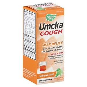 Natures Way Cough Multi-Action Max Relief Soothing Syrup 1/4 OZ [UNFI-CARLISLE #2039840]