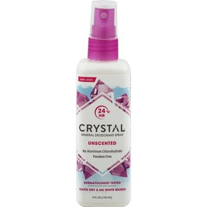 Crystal Deodorant Mineral Unscented Spray 1/4 OZ [UNFI-CARLISLE #203257]