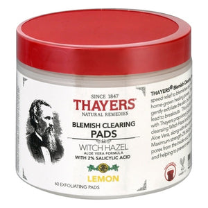 Thayers Pads Blemish Clearing Lemon 1/60 CT [UNFI-CARLISLE #3125408]