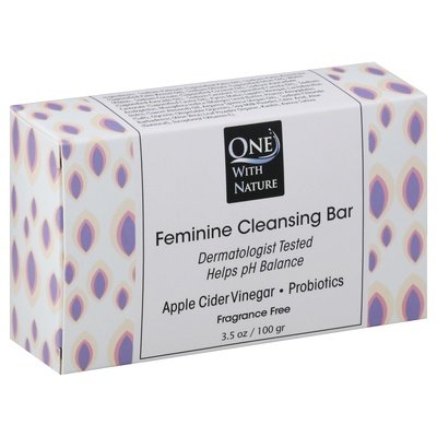 One With Nature Feminine Cleansing Bar Fragrance Free 3/3.5 OZ [UNFI-CARLISLE #2580413]