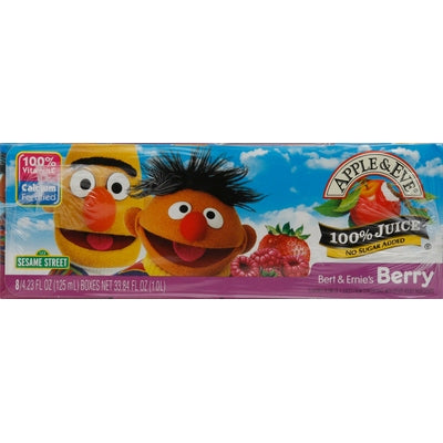 Apple & Eve 100% Juice Berry Bert & Ernie 5/8/125 ML [UNFI #0956136] [ebt]