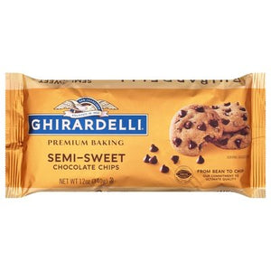 Ghirardelli Chocolate Chips Semi-Sweet 12/12 OZ [UNFI #522540] [ebt]
