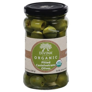 Divina Olives Organic Pitted Castelvetrano 6/4.9 OZ [UNFI #2371417] [ebt]