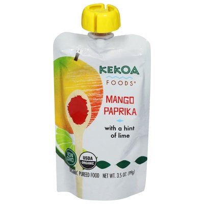Kekoa Pureed Food With A Hint Of Lime Organic Mango Paprika 6/3.5 OZ [UNFI-CARLISLE #3009685] [ebt]