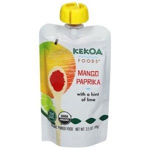 Kekoa Pureed Food With A Hint Of Lime Organic Mango Paprika 6/3.5 OZ [UNFI-CARLISLE #3009685] [ebt]