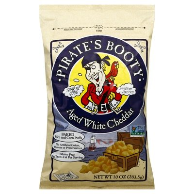 Pirates Booty Rice And Corn Puffs Aged White Cheddar 6/10 OZ [UNFI #1508910] [ebt]