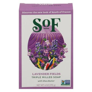 South Of France Soap Triple Milled Lavender Fields 6 OZ [UNFI #1705896] T