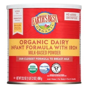 Earths Best (Formula) Organic Dairy Infant Formula With Iron 4/21 OZ [UNFI #2676781] [ebt]