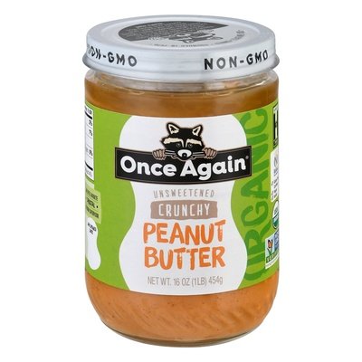 Once Again Peanut Butter Crunchy Unsweetened 6/16 OZ [UNFI #2615136] [ebt]
