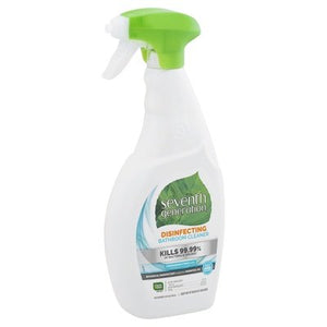 Seventh Generation Bathroom Cleaner Disinfecting Lemongrass Citrus Scent 8/26 OZ [UNFI #214171]