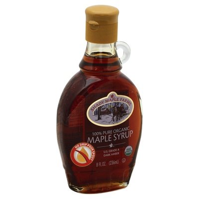 Shady Maple Farms Maple Syrup Organic 100% Pure Dark Amber 12/8 OZ [UNFI #685909] [ebt]