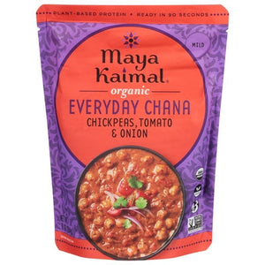 Maya Kaimal Everyday Chana Organic Chickpeas + Tomato & Onion Mild 6/10 OZ [UNFI #2576296] [ebt]