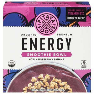 Pitaya Foods Smoothie Bowl Organic Acai/Blueberry/Banana Energy 6/6 OZ [UNFI #3030889] [ebt]