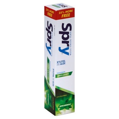 Spry Toothpaste Anti-Cavity Spearmint 5 OZ [UNFI-CARLISLE #2042653]