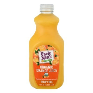 Uncle Matts Juice Organic Orange Pulp Free 6/52 OZ [UNFI #2344729] [ebt]