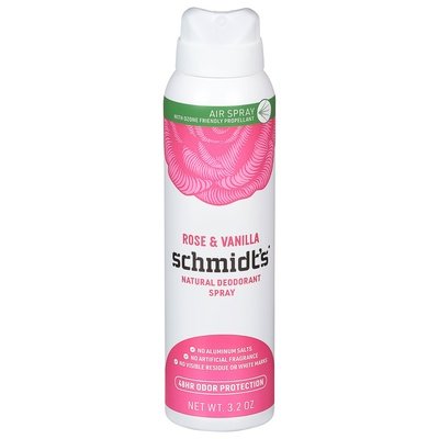 Schmidts Deodorant Spray Natural Rose & Vanilla 1/3.2 OZ [UNFI-CARLISLE #2809150]