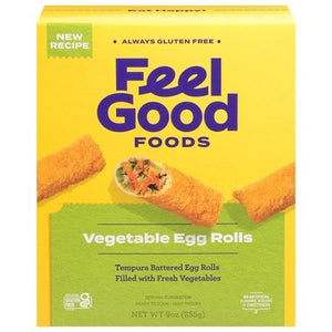 Feel Good Foods Egg Rolls Vegetable 9/9 OZ [UNFI #1088947] [ebt]