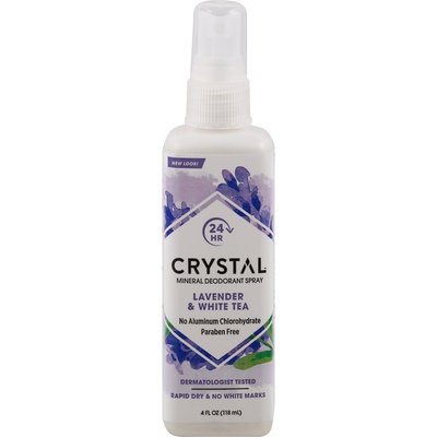 Crystal Deodorant Mineral Lavander & White Tea Spray 1/4 OZ [UNFI-CARLISLE #486589]