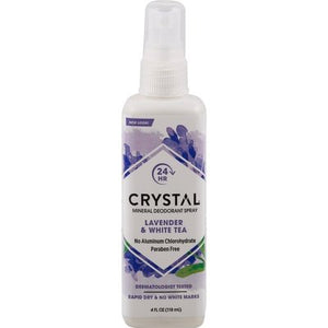 Crystal Deodorant Mineral Lavander & White Tea Spray 1/4 OZ [UNFI-CARLISLE #486589]