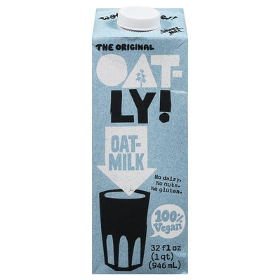 Oatly Oat Milk 100% Vegan 6/32 OZ [UNFI #03102357] [ebt]
