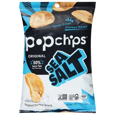 Popchips Popped Potato Snack Original Sea Salt 12/5 OZ [UNFI #2104602] [ebt]