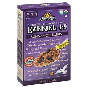 Food For Life Cereal Sprouted Crunchy Cinnamon Raisin 6/16 OZ [UNFI #447193] [ebt]