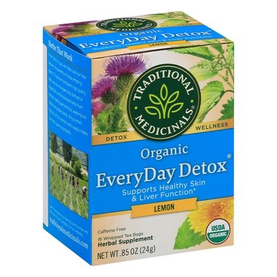 Traditional Medicinals Herbal Supplement Organic Everyday Detox Lemon Tea Bags 6/16 BAG [UNFI #149351] [ebt]