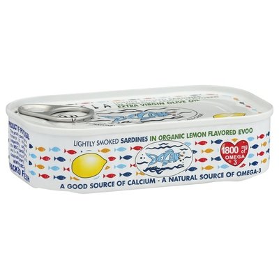 Bela-Olhao Sardines in Organic Lemon Flavored Extra Virgin Olive Oil Lightly Smoked 12/4.25OZ [UNFI #2870533] [ebt]