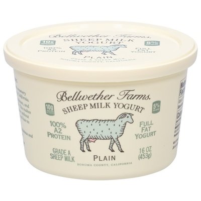 Bellwether Farms Yogurt Full Fat Plain Sheep Milk 6/16 OZ [UNFI #1161918] [ebt]