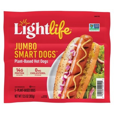 Lightlife Foods Hot Dogs Plant-Based 12/13.5 OZ [UNFI #2814275] [ebt]