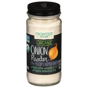 Frontier Nat Prod Co-Op Onion Powder Organic 1/2.10 OZ [UNFI-CARLISLE #973677] [ebt]