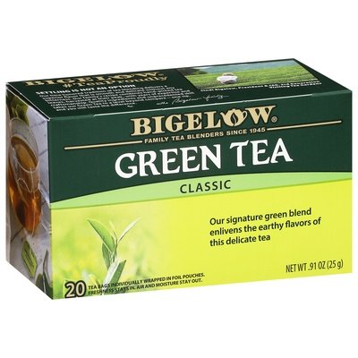 Bigelow Green Tea Classic Tea Bags 6/20 BAG [UNFI #190439] [ebt]