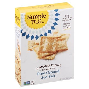Simple Mills Crackers Fine Ground Sea Salt 6/4.25 OZ [UNFI #1827328] [ebt]