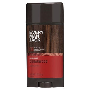 Every Man Jack Deodorant Aluminum Free Cedarwood 1/3 OZ [UNFI-CARLISLE #689539]