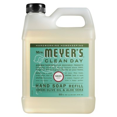 Mrs Meyers Clean Day Hand Soap Refill Basil Scent 6/33 OZ [UNFI #1205376]