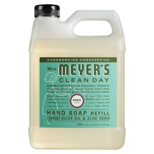 Mrs Meyers Clean Day Hand Soap Refill Basil Scent 6/33 OZ [UNFI #1205376]