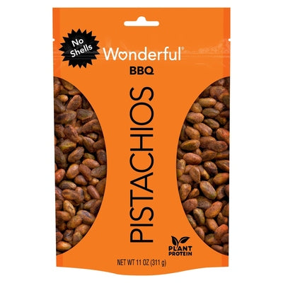 Wonderful Pistachios Pistachios Bbq No Shells 12/11 OZ [UNFI #2766897] [ebt]