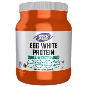Now Foods Protein Powder Egg White Protein Unflavored 1/1.2 LB [UNFI-CARLISLE #922948]